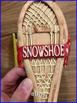 Snowshoe Beer Tap Handle Knob Top Draft Kegerator Bar Topper Ale IPA Brewing