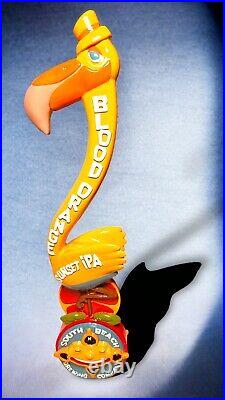 South Beach Brewing Flamingo beer tap handle 14 Blood Orange Sunset IPA Rare