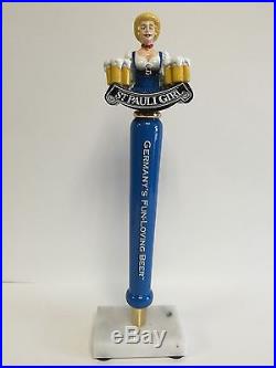 St. Pauli Girl Germanys Fun Loving Beer Tap Handle 13 Tall VGC (MINT) & F/Sh