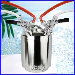 Stainless 2.5 Gallon/10 L Cleaning Keg, Beer Line Cleaning Kit with 2 D Coupler Stainless 2.5 Gallon/10 L Cleaning Keg, Beer Line Cleaning Kit with 2 D Coupler