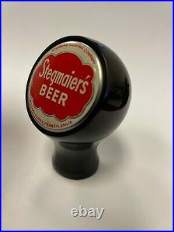 Stegmaier's beer ball knob Wilkes-Barre PA tap marker handle vintage brewery