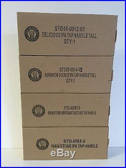 Stone Brewing IPA Beer Tap Handle Set Of Four (4) Handles NEW In Box & F/S 8