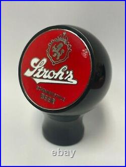 Stroh Stroh's beer ball knob Detroit Michigan tap handle vintage brewery #2