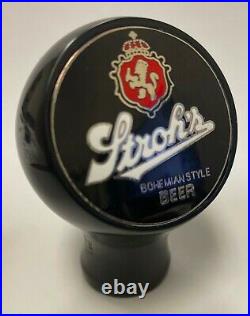 Stroh Strohs beer ball knob Detroit MI tap marker handle vintage brewery