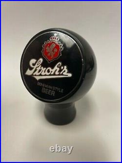 Stroh Strohs beer ball knob Detroit MI tap marker handle vintage brewery