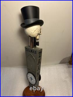 TAXMAN BREWING UNCLE SAMS GHOST DEDUCTION Draft beer tap handle. INDIANA