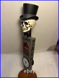 TAXMAN BREWING UNCLE SAMS GHOST DEDUCTION Draft beer tap handle. INDIANA