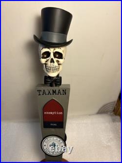 TAXMAN BREWING UNCLE SAMS GHOST DEDUCTION Draft beer tap handle. INDIANA