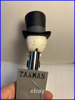 TAXMAN BREWING UNCLE SAMS GHOST DEDUCTION Draft beer tap handle. INDIANA