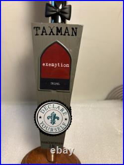 TAXMAN BREWING UNCLE SAMS GHOST DEDUCTION Draft beer tap handle. INDIANA