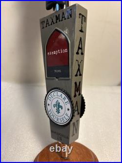 TAXMAN BREWING UNCLE SAMS GHOST DEDUCTION Draft beer tap handle. INDIANA