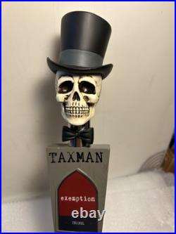 TAXMAN BREWING UNCLE SAMS GHOST DEDUCTION Draft beer tap handle. INDIANA