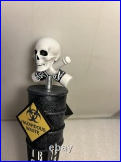 TOXIC BREW COMPANY TOXIC RADIOACTIVE WASTE BARREL & SKULL beer tap handle. OHIO
