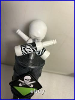 TOXIC BREW COMPANY TOXIC RADIOACTIVE WASTE BARREL & SKULL beer tap handle. OHIO