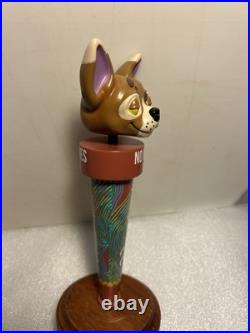 TRIPPING ANIMALS NO MAMES LAGER TRIPPING CHIHUAHUA beer tap handle. VIRGINIA
