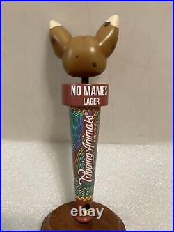 TRIPPING ANIMALS NO MAMES LAGER TRIPPING CHIHUAHUA beer tap handle. VIRGINIA