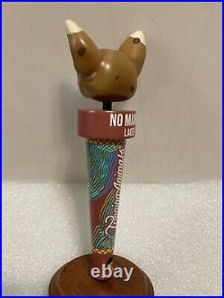 TRIPPING ANIMALS NO MAMES LAGER TRIPPING CHIHUAHUA beer tap handle. VIRGINIA