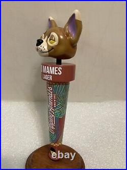 TRIPPING ANIMALS NO MAMES LAGER TRIPPING CHIHUAHUA beer tap handle. VIRGINIA