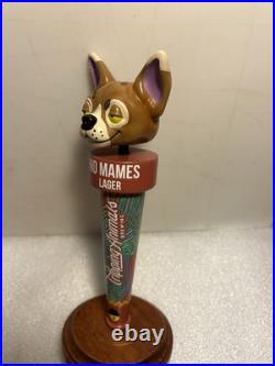 TRIPPING ANIMALS NO MAMES LAGER TRIPPING CHIHUAHUA beer tap handle. VIRGINIA