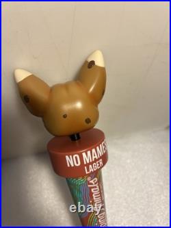 TRIPPING ANIMALS NO MAMES LAGER TRIPPING CHIHUAHUA beer tap handle. VIRGINIA