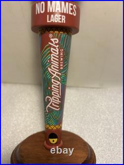 TRIPPING ANIMALS NO MAMES LAGER TRIPPING CHIHUAHUA beer tap handle. VIRGINIA