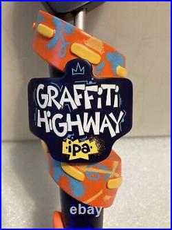 TROEGS BREWING GRAFFITI HIGHWAY IPA draft beer tap handle. HERSHEY, PENNSYLVANIA