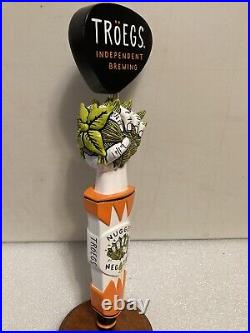 TROEGS BREWING NUGGET NECTAR IPA draft beer tap handle. HERSHEY, PENNSYLVANIA