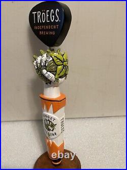 TROEGS BREWING NUGGET NECTAR IPA draft beer tap handle. HERSHEY, PENNSYLVANIA