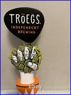 TROEGS BREWING NUGGET NECTAR IPA draft beer tap handle. HERSHEY, PENNSYLVANIA