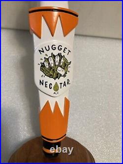 TROEGS BREWING NUGGET NECTAR IPA draft beer tap handle. HERSHEY, PENNSYLVANIA