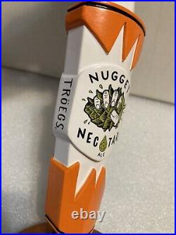 TROEGS BREWING NUGGET NECTAR IPA draft beer tap handle. HERSHEY, PENNSYLVANIA