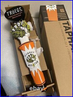 TROEGS BREWING NUGGET NECTAR IPA draft beer tap handle. HERSHEY, PENNSYLVANIA