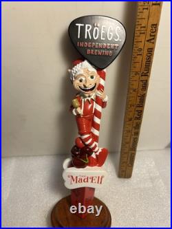 TROEGS BREWING THE MAD ELF HOLIDAY BREW draft beer tap handle. PENNSYLVANIA TROEGS BREWING THE MAD ELF HOLIDAY BREW draft beer tap handle. PENNSYLVANIA