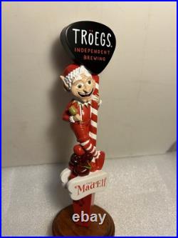 TROEGS BREWING THE MAD ELF HOLIDAY BREW draft beer tap handle. PENNSYLVANIA