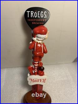 TROEGS BREWING THE MAD ELF HOLIDAY BREW draft beer tap handle. PENNSYLVANIA