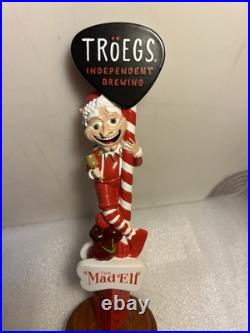 TROEGS BREWING THE MAD ELF HOLIDAY BREW draft beer tap handle. PENNSYLVANIA