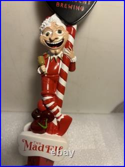 TROEGS BREWING THE MAD ELF HOLIDAY BREW draft beer tap handle. PENNSYLVANIA