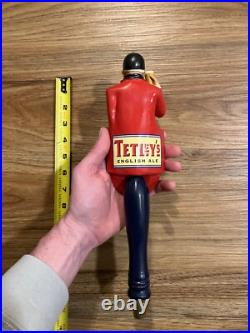 Tetley's Beer Tap Handle Knob Top Brewing Draft Bar Top Keg Pub English Ale