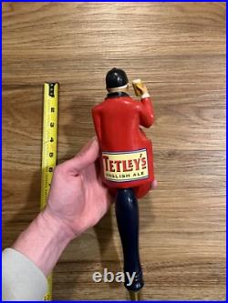 Tetley's Beer Tap Handle Knob Top Brewing Draft Bar Top Keg Pub English Ale
