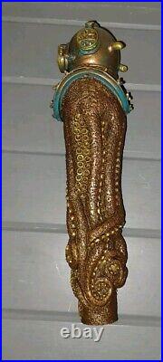The Deep Ron Lee Beer Tap Handle Octopus with Diver Helmet
