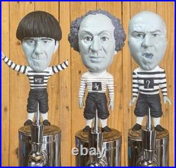 The Three Stooges Beer Tap Handle Set Of 3 Moe Larry Curly Comedy Draft Keg
