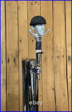 The Three Stooges Beer Tap Handle Set Of 3 Moe Larry Curly Comedy Draft Keg