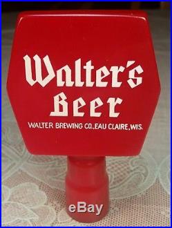 Tough Vintage Walter s Beer Tap Handle Knob Eau Claire WI Wis Wisconsin