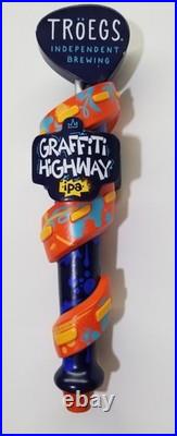 Troegs Independent Brewing Graffiti Highway IPA Beer Tap Handle Knob Hershey PA