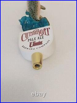Uinta Brewing Cutthroat Pale Ale Old Beautiful Trout 12 Draft Beer Tap Handle