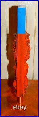 Ultra Rare! 1972 PRIMO Hawaiian BEER Warrior Totem Pole TAP HANDLE (Nice+) WOW