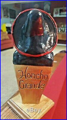 Ultra Rare Yellow Rose Brewing Honcho Grande Bandito Beer Tap Handle