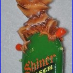 Unbelievably Rare Shiner Kolsch Beer Tap Handle withHorned Frog on a Cactus NEW