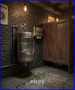 Unique urinals made from beer kegs perfect for bars, pubs, or themed venues