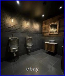 Unique urinals made from beer kegs perfect for bars, pubs, or themed venues